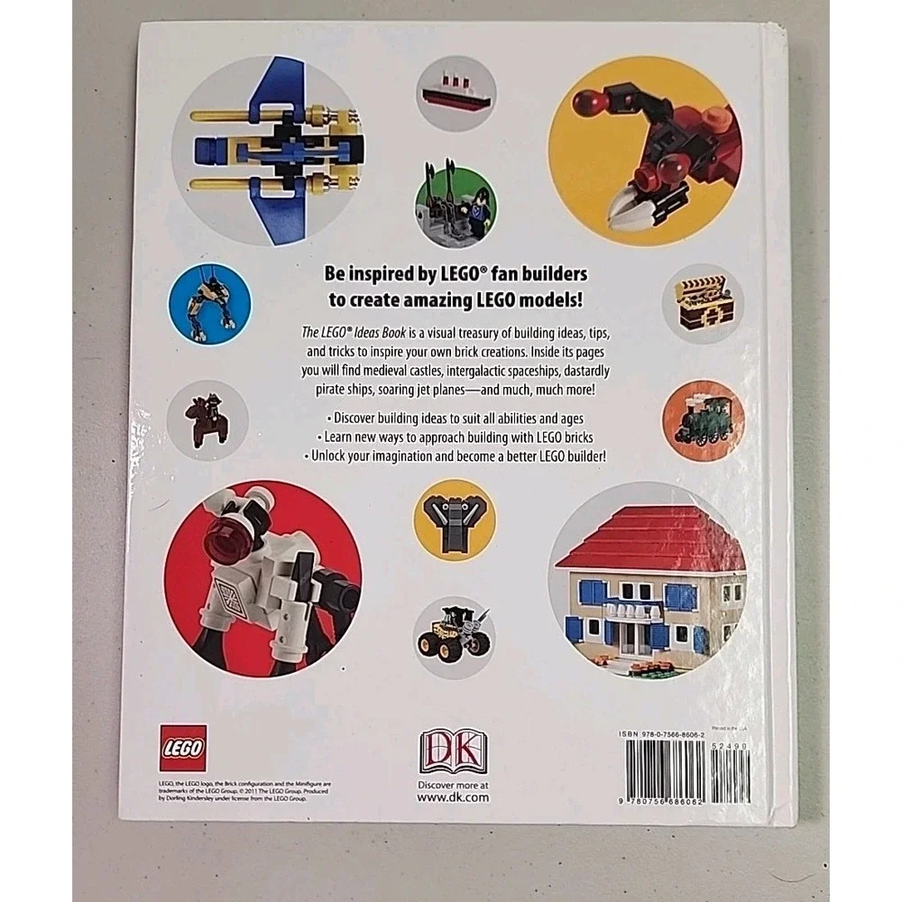 The LEGO Ideas Book- Unlock Your Imagination by Daniel Lipkowitz Hardcover EUC